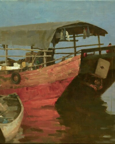 《红船》46X61cm 2021