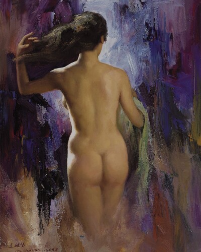 女裸3号 53X38cm   1997   Nude #3  21”X15”  1997